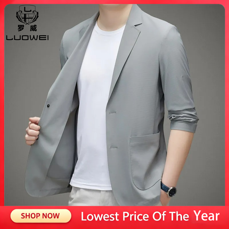 Streetwear Brand Jacket - Blazer décontracté pour homme en soie