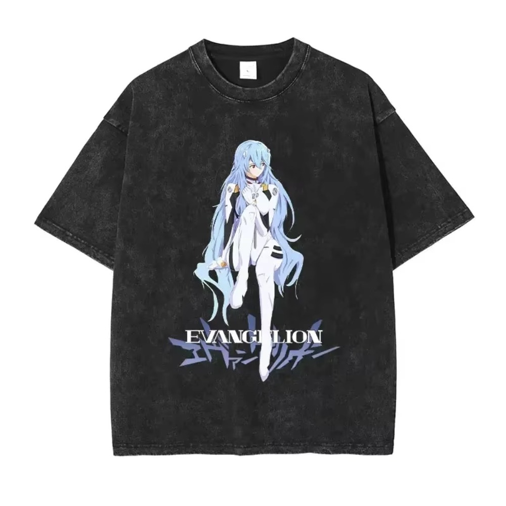 Streetwear Brand T Shirt - Surdimensionné hommes t-shirts vêtements EVA Anime