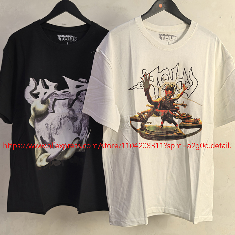 Cactus Jack Tee - T-shirt d'été Streetwear Cactus Jack, décontracté,