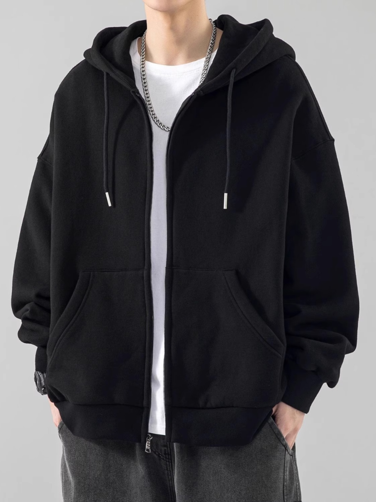 Sweat-shirt à capuche ample po - Streetwear Brand Hong Kong avis et prix
