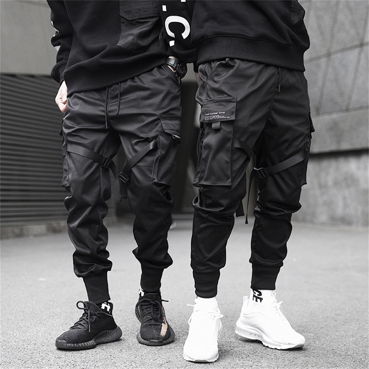 Pantalon Cargo Hip Hop noir, p - Streetwear Brand Jacket avis et prix